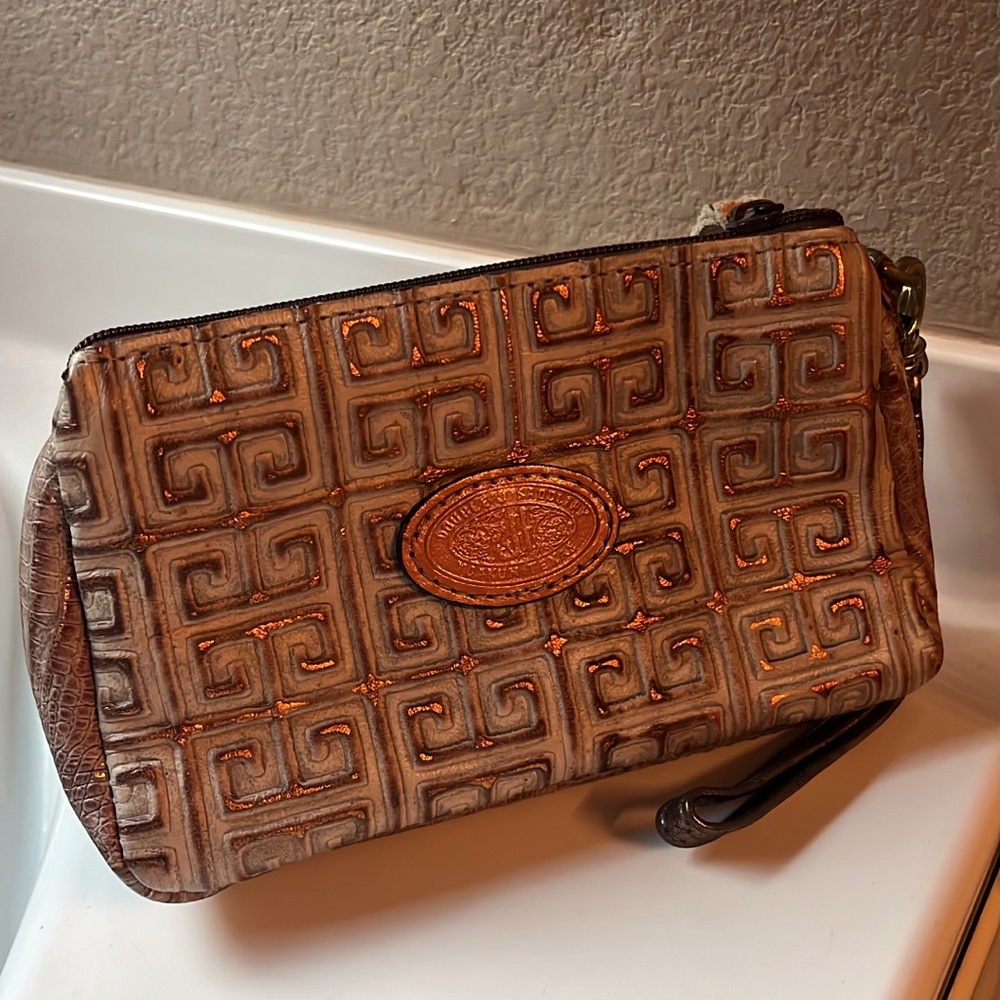 Double J Saddlery wristlet or cosmetic bag